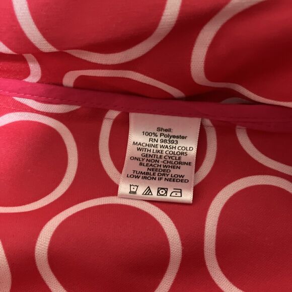 Dennis Basso Zip Up Raincoat Pink with Removable Hood Lined Women’s S - Picture 5 of 6